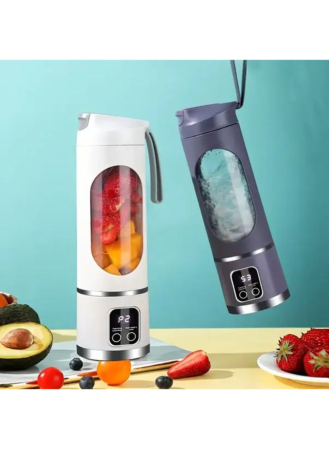 Dark Purple Upgraded 3 In 1 Portable Blender USB Rechargeable Digital Display For Smoothies Travel - Image 2